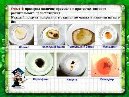Как проверить наличие крахмала в продуктах