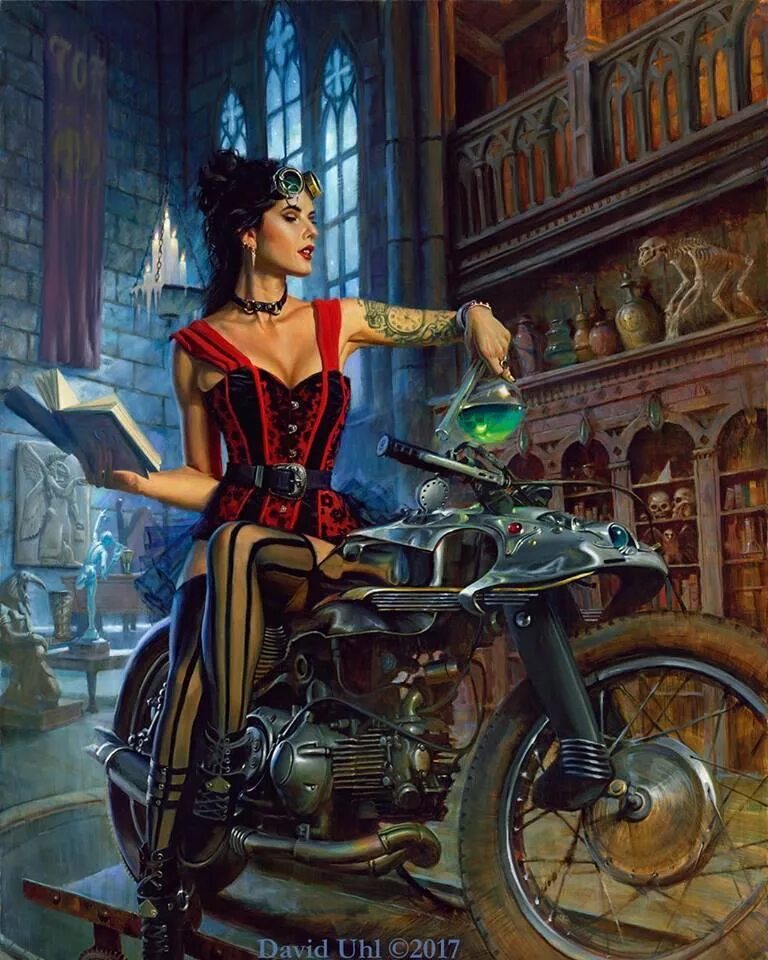 David girl. Художник харлей дэвидсон дэвид уль. мото арт художники дэвид уль. художник дэвид уль (david uhl). мото арт david uhl studios.