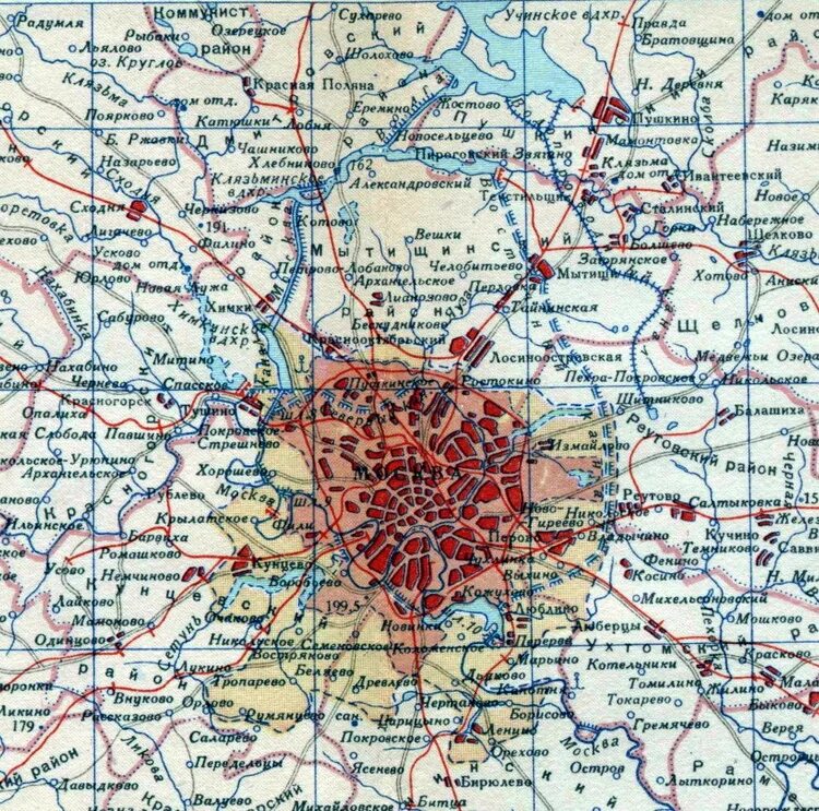 Какие части в московской области. Карта Москвы 1941г. Карта Москвы до 1941. Карта Москвы 1941 года. Карта Московской области 1940 года.