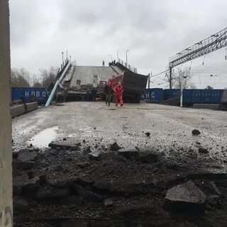 Обрушение путепровода в смоленске