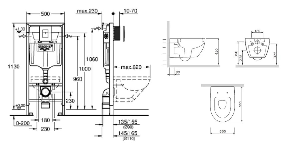 Унитаз подвесной ам. 39328000 Grohe. Унитаз Grohe Euro Ceramic. Инсталляция Grohe 39330001. Унитаз Грое 49см.