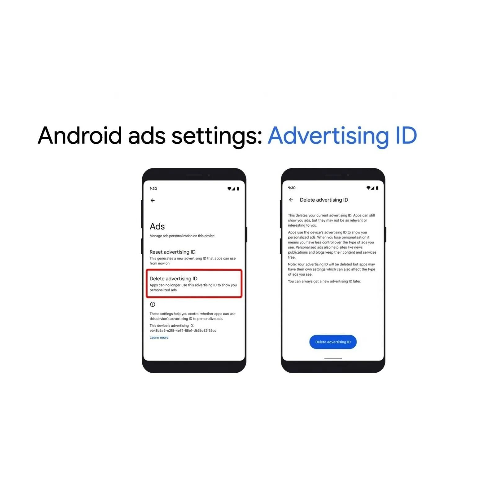Android id. Android advertising id как узнать. как получить рекламный идентификатор. id андроида пример. google advertising id.