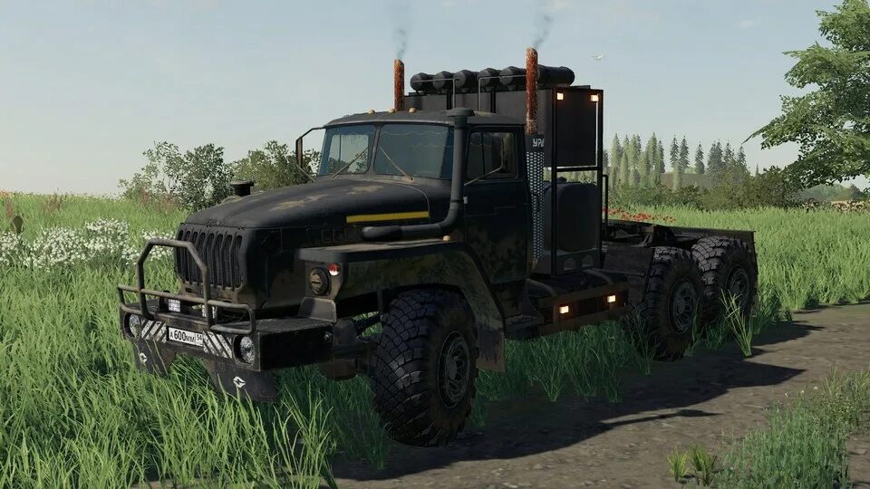 Мод прицепа урал. Урал 4320 1912. fs19 урал тягач. урал тягач фс 19. урал 4320 для фс 19.