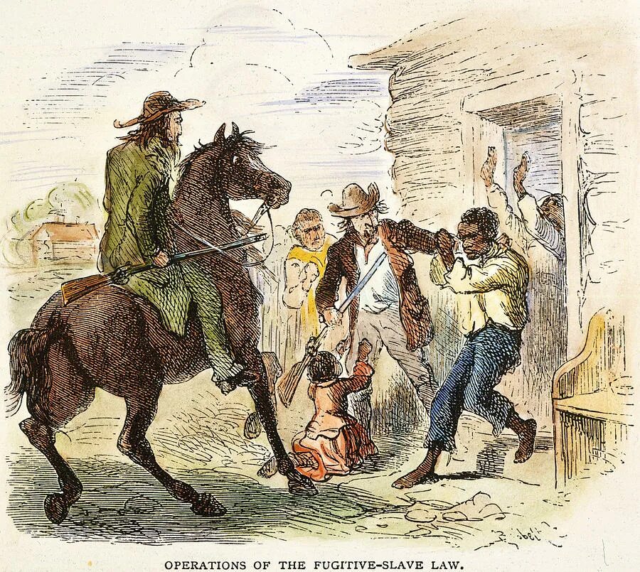 Fugitive slave Act of 1850. Рабство в США 1850. Беглые рабы в США. Рабовладельчество США иллюстрации.