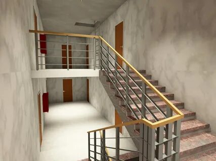 Лестница в жилых многоквартирных домах