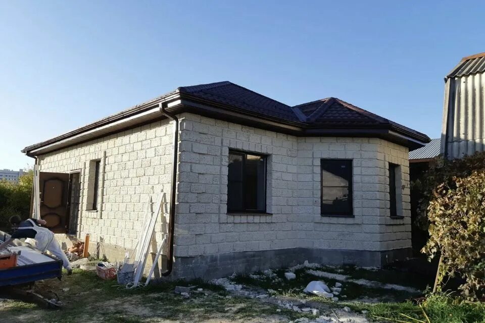 Проект одноэтажного дома из шлакоблока Строительство домов из теплоблоков в Комсомольске-на-Амуре