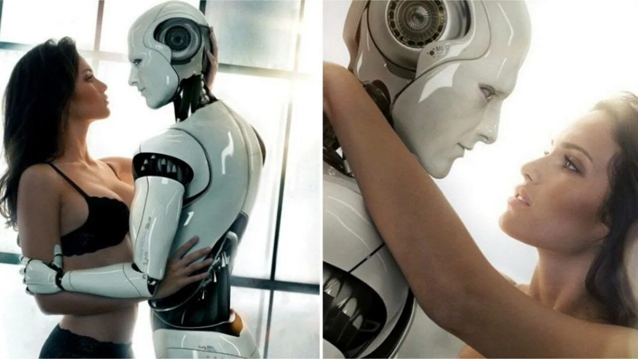 Девушка робот. Робот человек. Девушка и робот любовь. Любовь между роботом и человеком.