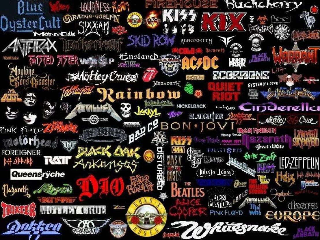 Логотипы музыкальных групп. Названия рок групп. Логотипы всех рок групп. Эмблемы рок групп зарубежных. Название групи