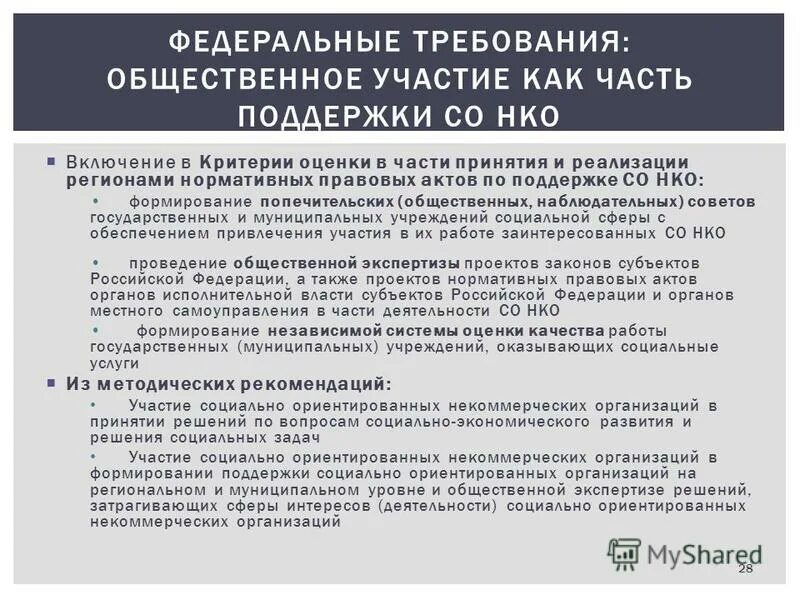 участие в общественной деятельности