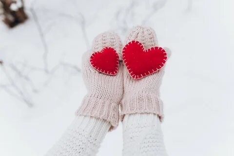 Варежки зима