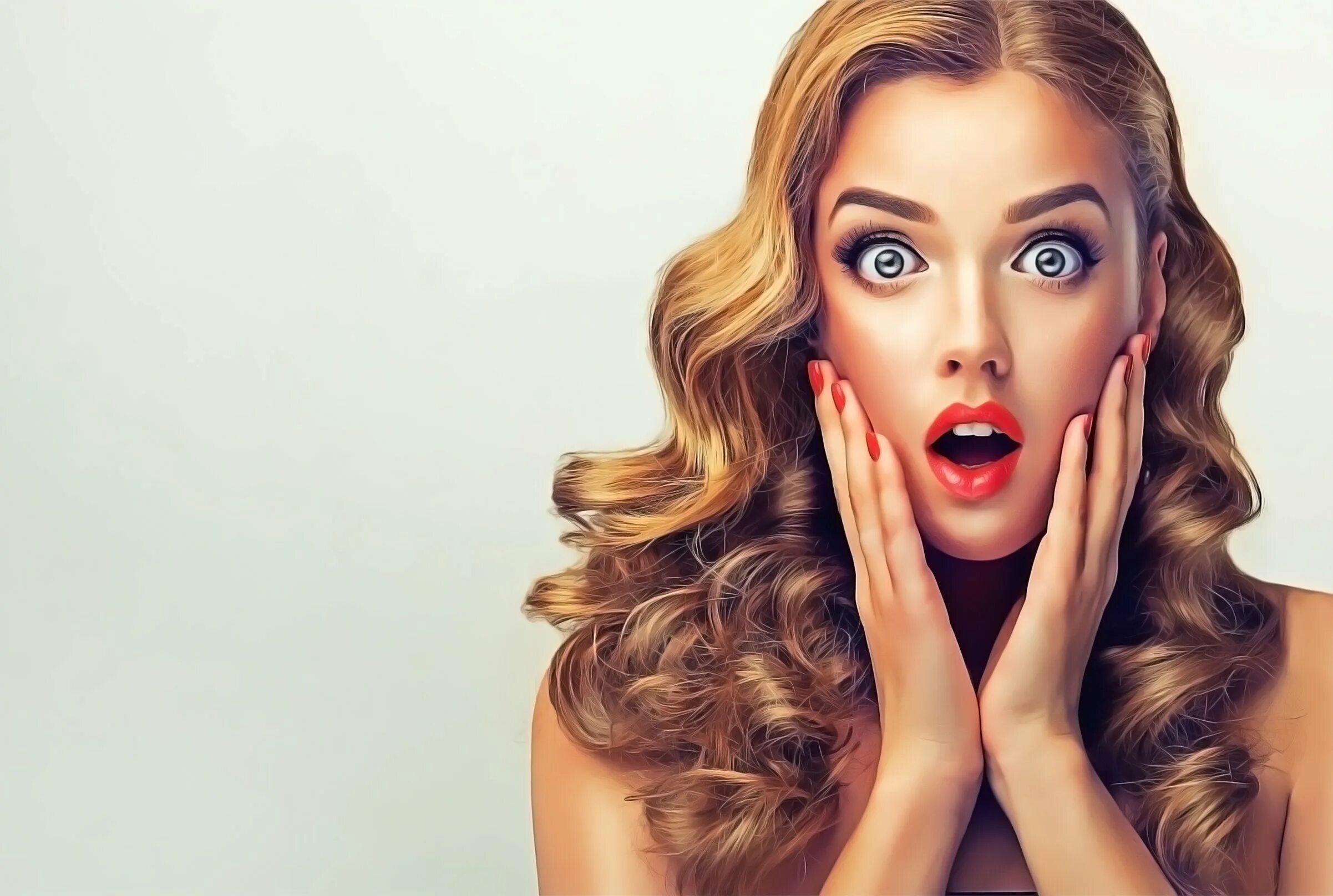 портрет удивленной девушки. женщина очень удивлена. женское удивление. девушка удивлена. девушка удивлена.