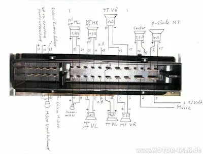 Mercedes bose amplifier diagram