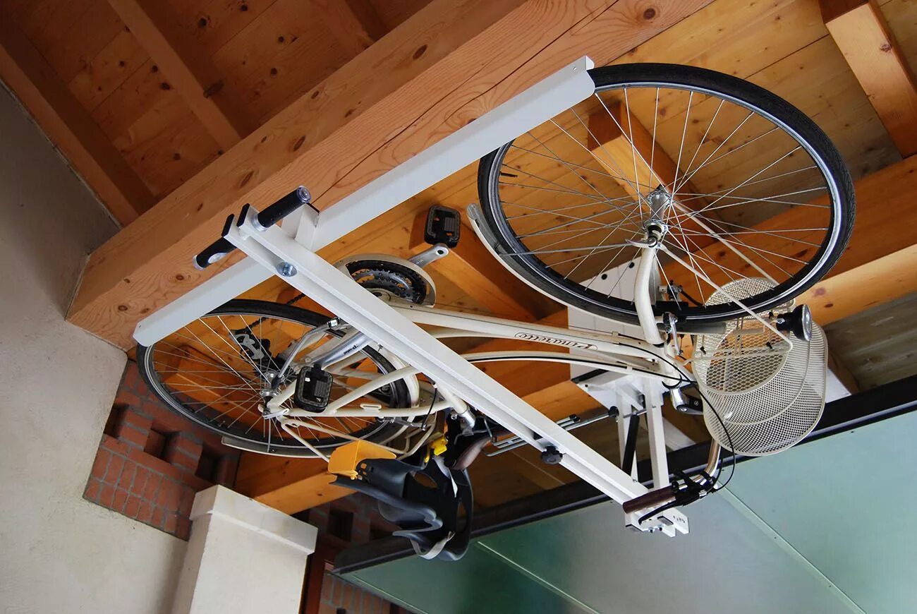 Велоподъемник потолочный Flat-Bike-Lift. Крепление велосипеда к потолку. Подвес для велосипеда. Хранение велосипедов. Lift flat