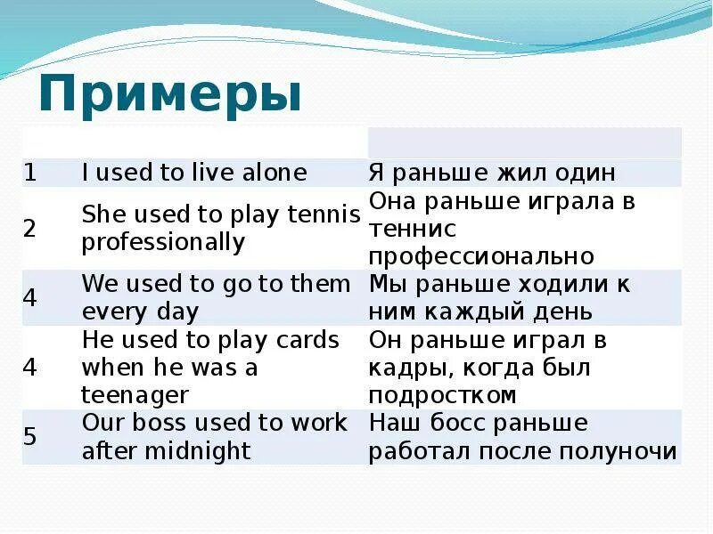 Примеры предложений с being. Конструкция used to. used to примеры. used to правило. get used to и be used to правило.