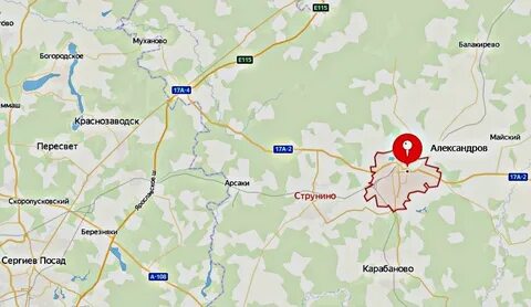 Карте в александрове