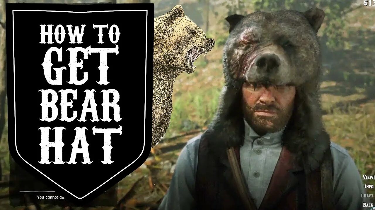 Bear hat. Реж дед редемпшн шляпа медведь. How we Hunt for a Bear.