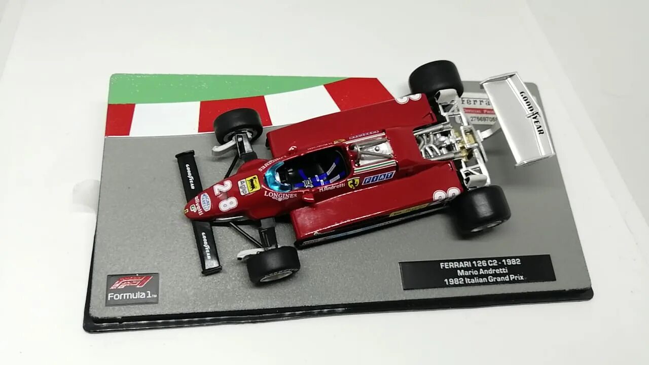 Auto 1. Formula 1 auto collection №15 - ferrari 126 c2 - марио андретти (1982). ferrari 126 c2 марио андретти 1982. centauria ferrari 126c2. formula 1 auto collection centauria.