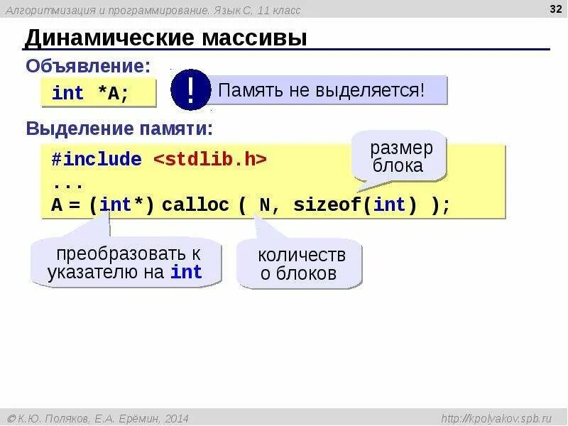 Создание динамического массива с. Динамический массив на алгоритмическом языке. алгоритмизация и программирование 9 класс. динамический массив указателей c++. объявление целочисленного массива в динамической памяти:.