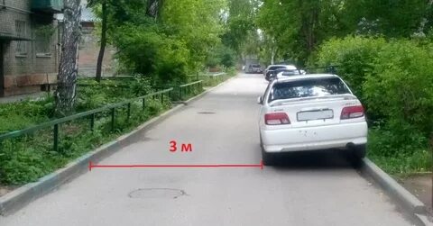 Можно ли ставить машину на тротуаре