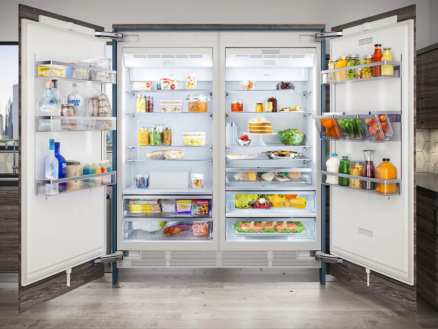 Либхер Сайд бай Сайд встраиваемый. Холодильник. Красивый холодильник. Большой холодильник. Какой холодильник лучше купить в 2024