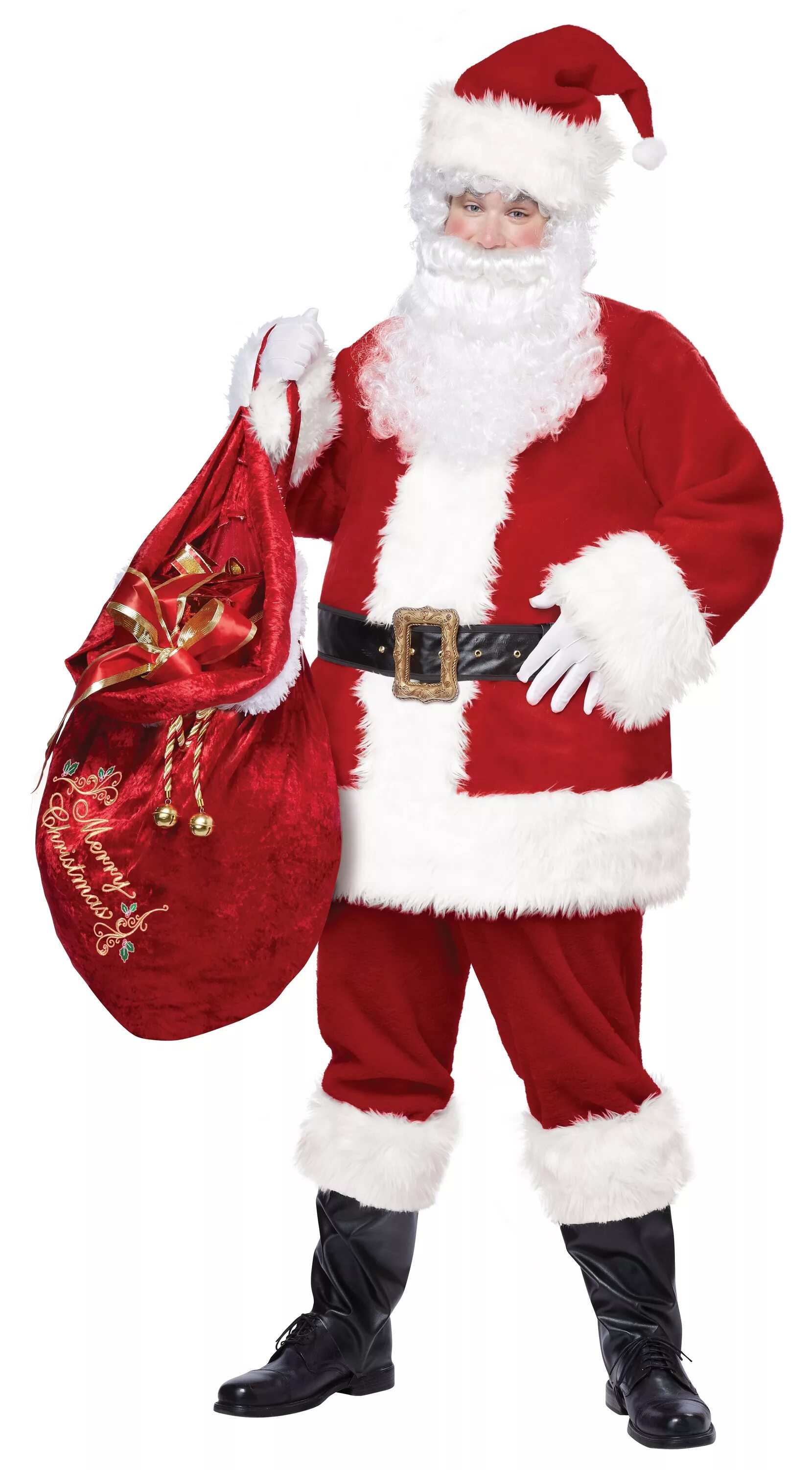Костюм Санта Клауса (super Deluxe) (1339). Костюм Санта Клауса. Новогодний костюм нового года