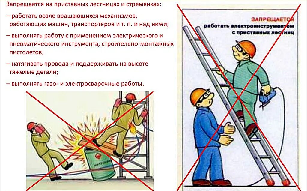 Строительным нормам и нормам безопасности. Безопасность работ на высоте. Техника безопасности на высотных работах. Работа с приставной лестницы. Правила безопасности проведения работ на лестнице.