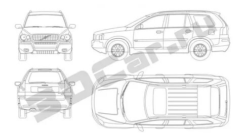 Volvo xc90 габариты