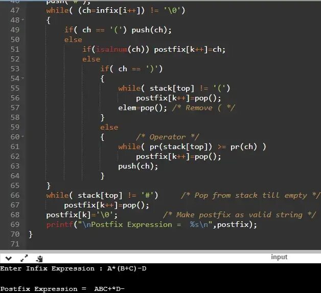 While translating. Конструкция if else c#. while if else c++. stack с++. while пример кода.