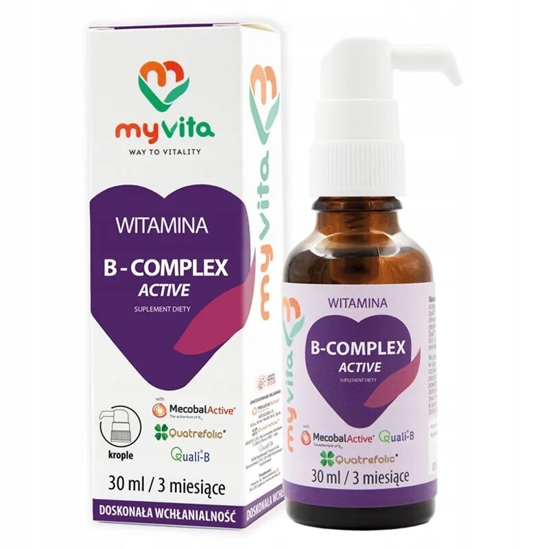 Витамины MYVITA. Active Complex. Актив комплекс. Невис актив капли