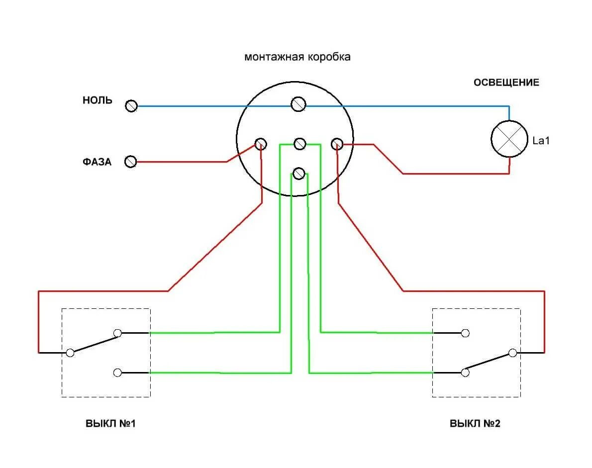 Соединение проходного выключателя. Схема соединения 2 проходных выключателей. Переключатель электрический проходной схема подключения. Схема схема подключения проходного выключателя. Схема расключения проходных выключателей с 2 мест.