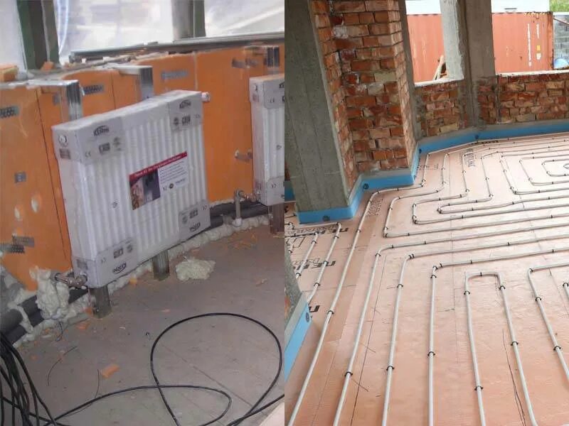 Теплый пол и радиаторное отопление