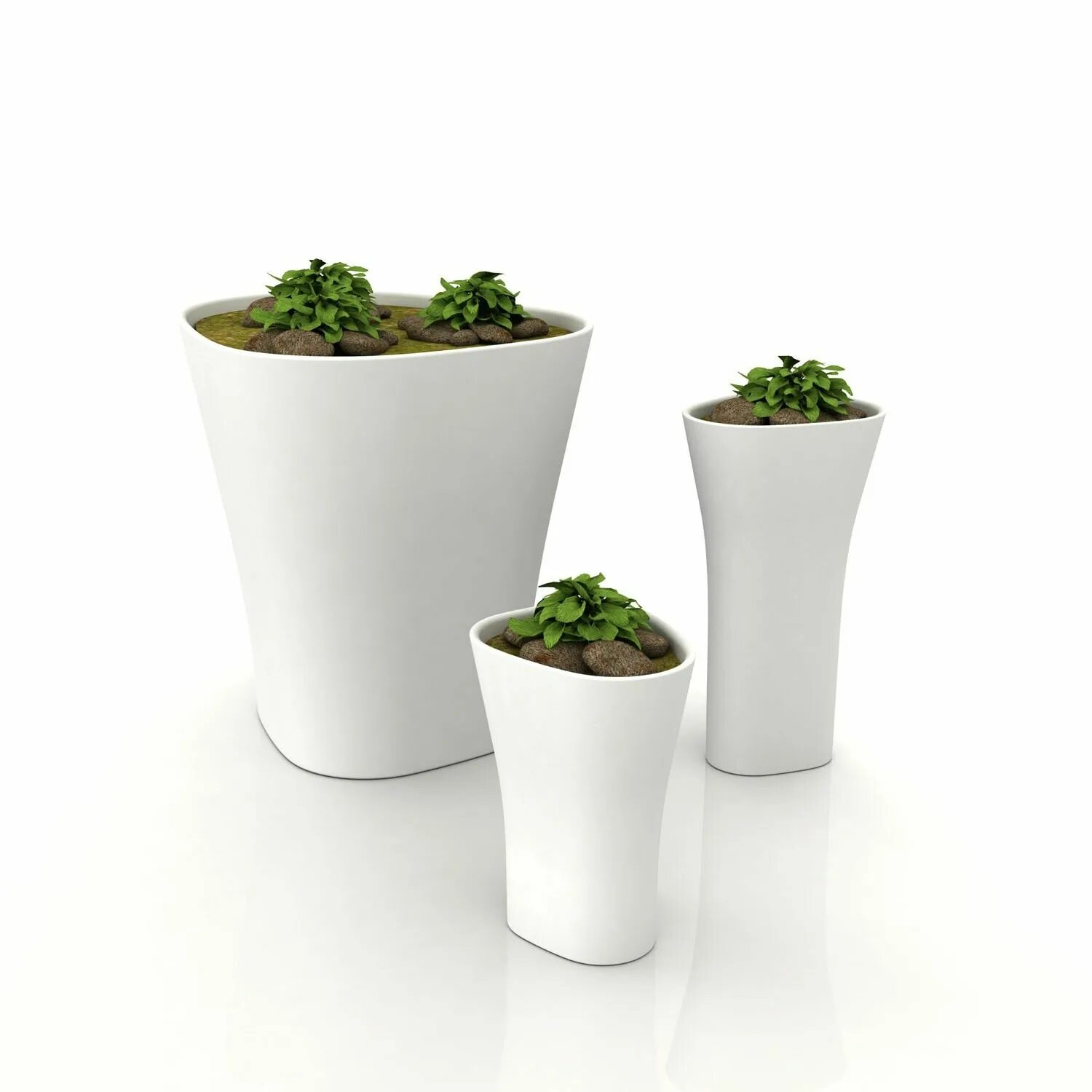 Plant series. Vondom кашпо. Высокие квадратные горшки для цветов. Vondom кашпо Organic redonda. Контейнеры для растений.