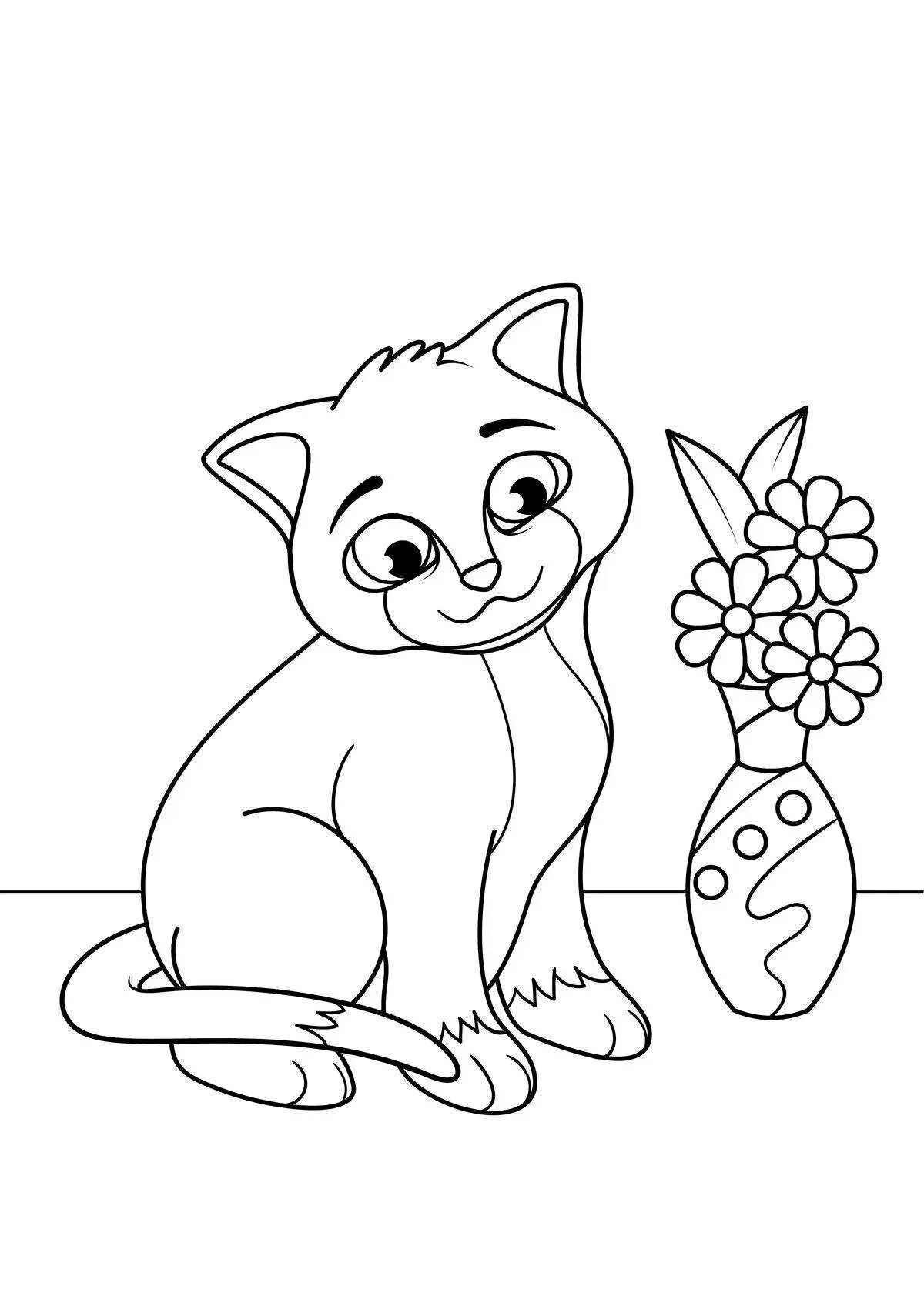 Котик раскраска для детей. Котенок. Раскраска. Раскраска. Котики. Котенок для раскрашивания. Раскраска кошечка.