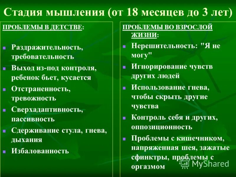 Фазы мышления. Альфа стадия мышления.
