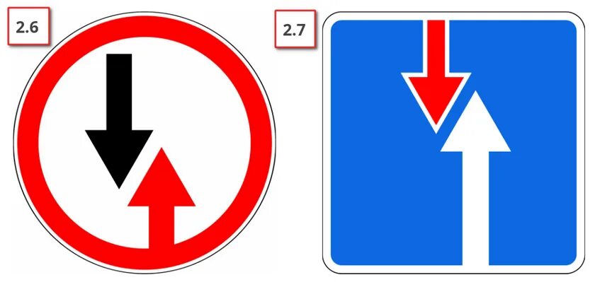2 дорога знак. Дорожный знак 2.6 преимущество встречного движения. Дорожный знак встречный разъезд. 2.7 "Преимущество перед встречным движением".. Знаки дорожного движения преимущество перед встречным движением.