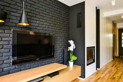 Кирпичные стены в дизайне квартир (30 фото) .