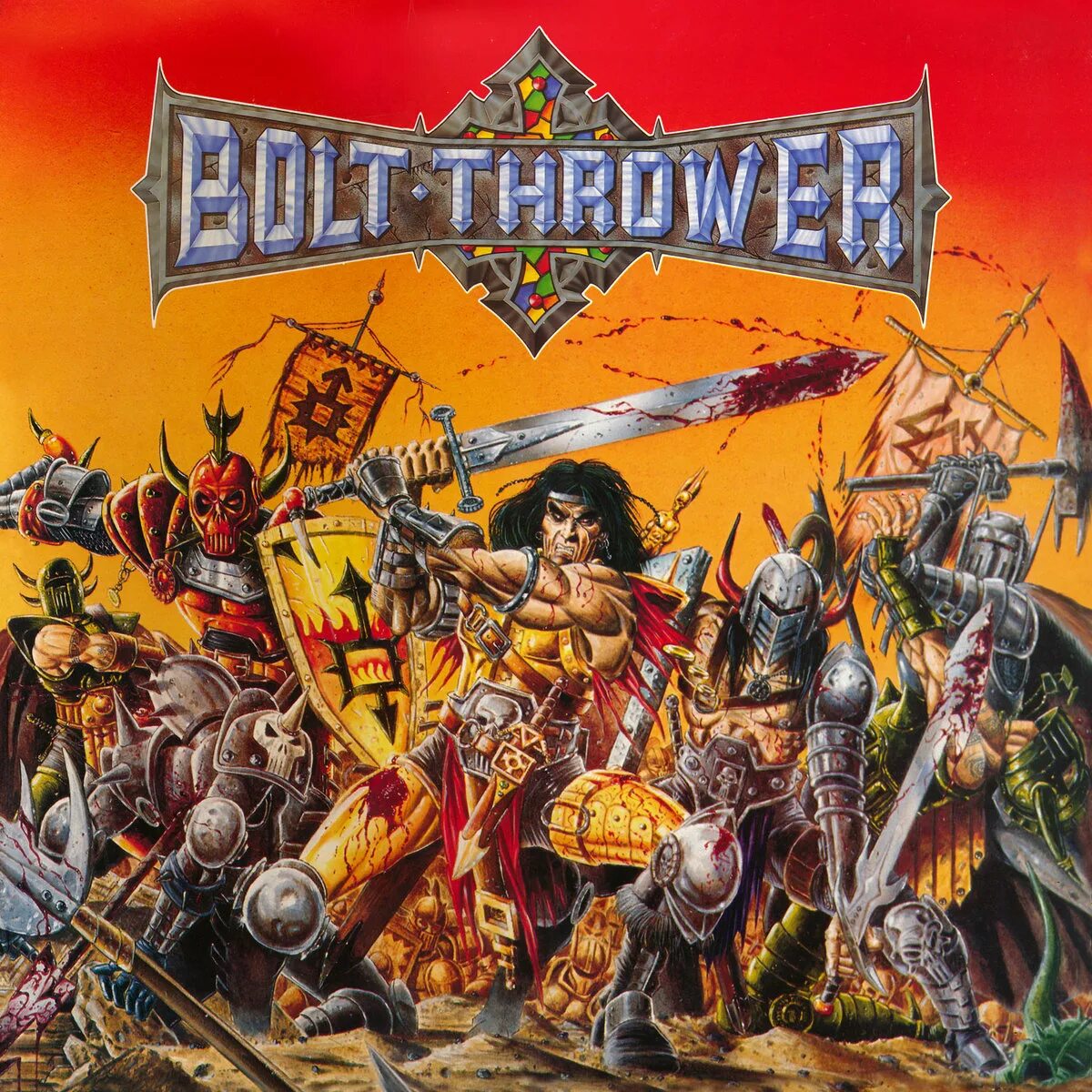 Мастер войны слушать. Группа Bolt Thrower альбомы. Bolt Thrower обложки. Bolt Thrower Band 1992.