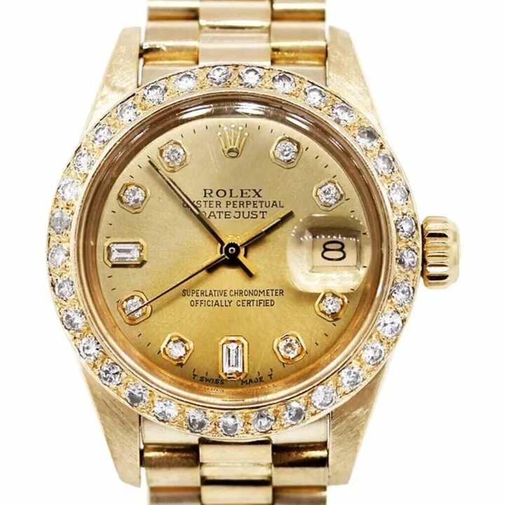 Купить ролекс оригинал женские. Rolex Gold 18k. Rolex Datejust Diamond Gold. Rolex 18k часы. Rolex 6927.