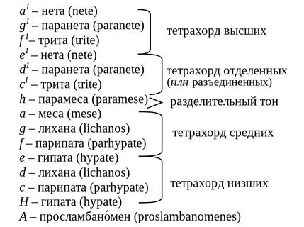 Тетрахорд по сольфеджио