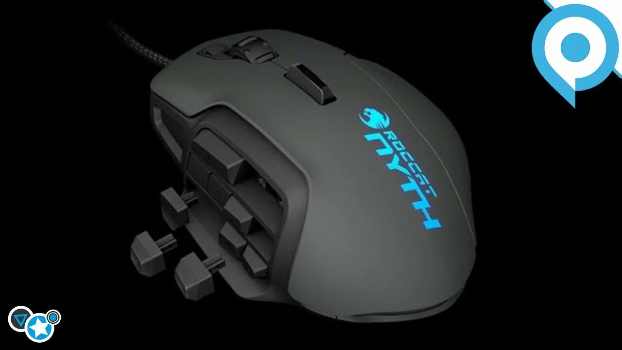 Увеличить мышь размер. Игровая мышь roccat. roccat nyth. roccat nyth black usb. многокнопочная мышь 5 кнопок сбоку.
