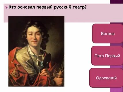 Основал русский театр