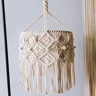 Люстра макраме