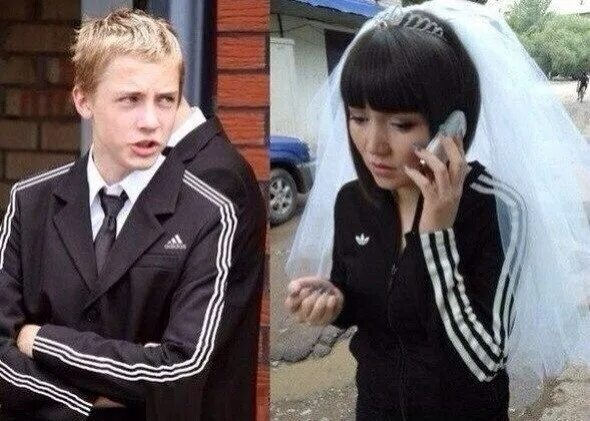 Мем девушка в платье и гопник С 16.00 проба пера .Бакланим пацаны и чувихи. Сообщество "Мальчики и Девочки"
