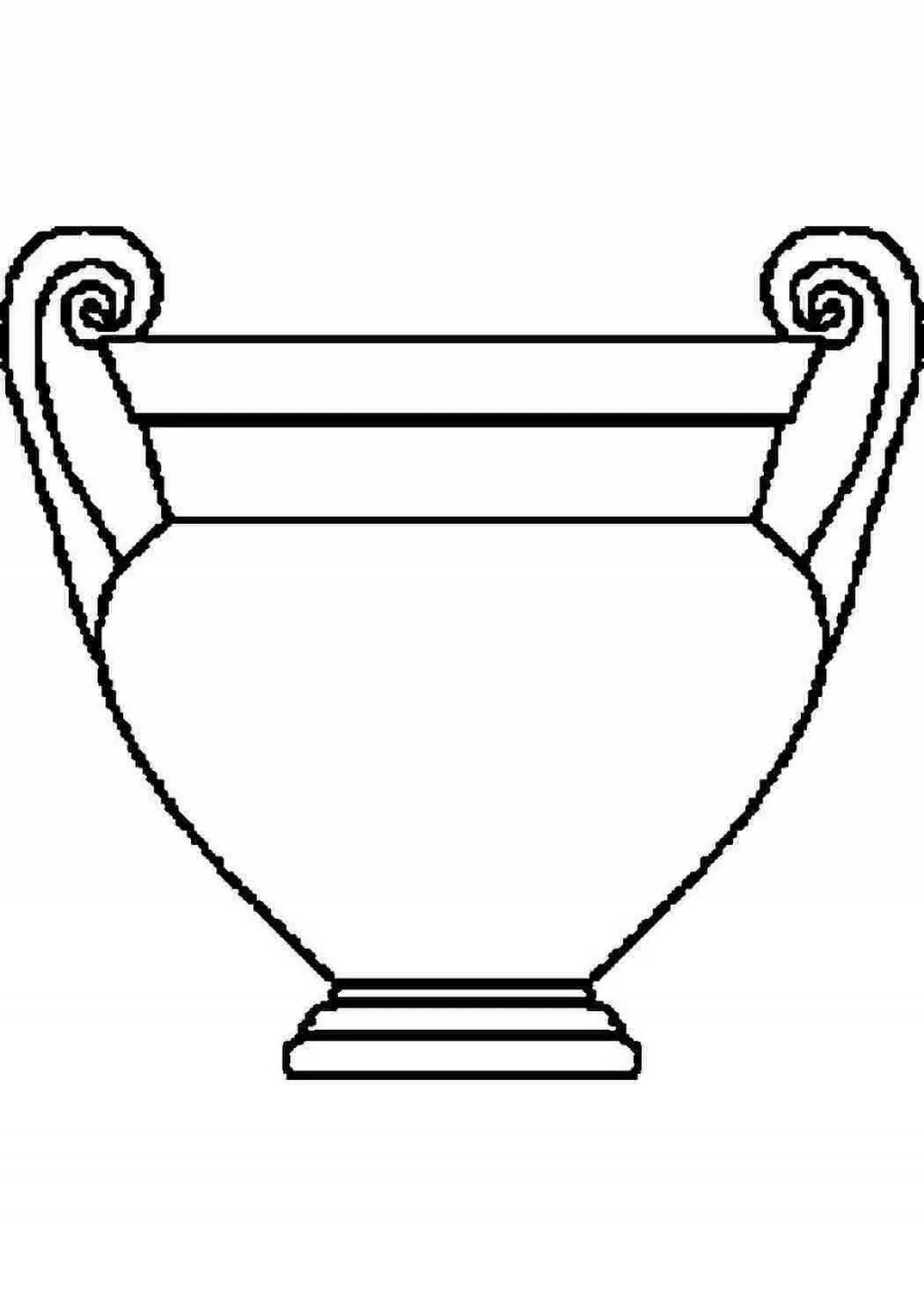 Вазы древней греции рисунки амфора. Древнегреческая ваза с орнаментом. Греческая амфора чернофигурная эскиз. Ваза раскраска для детей. Вазопись древней греции орнаменты.