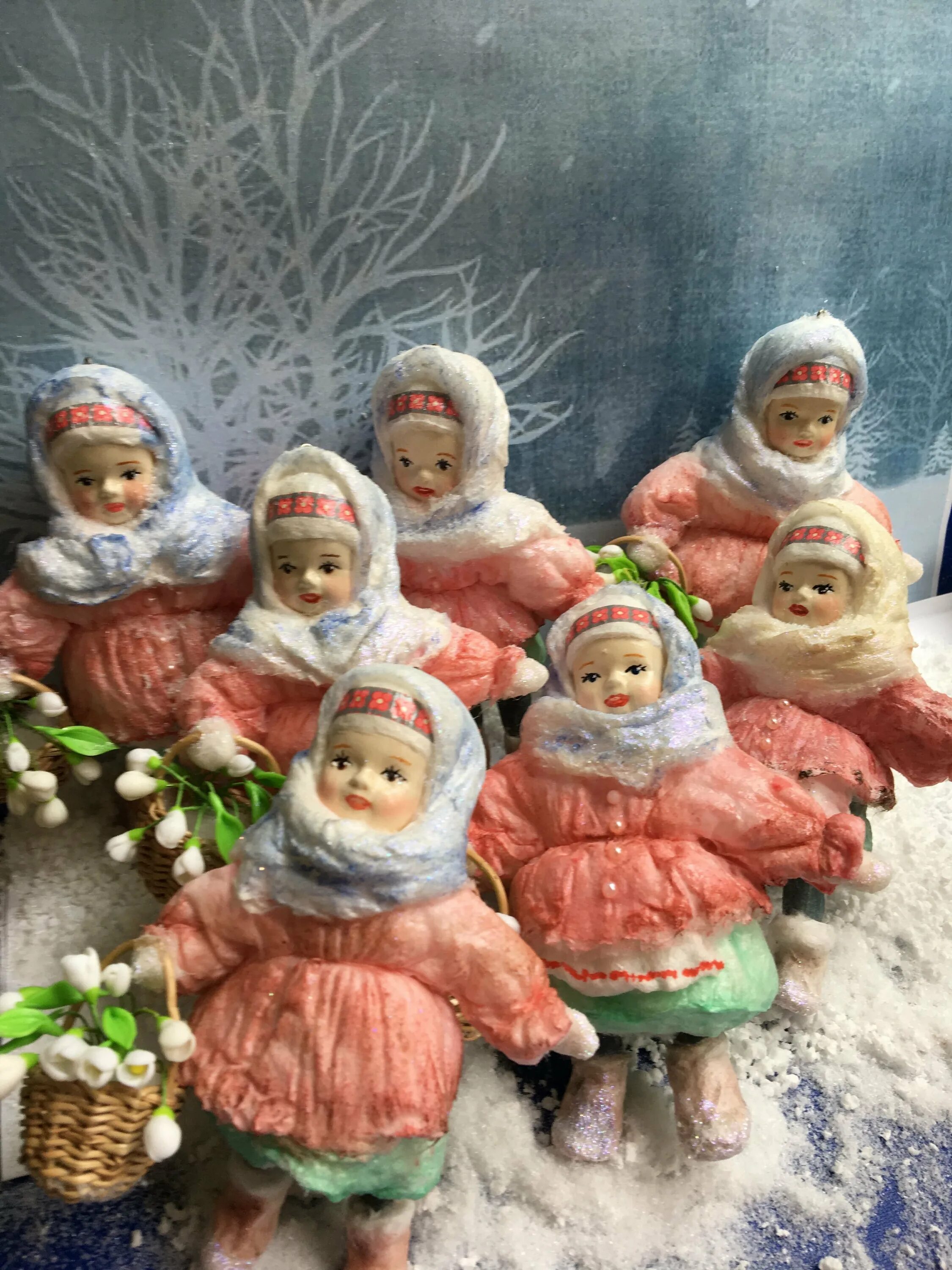 Создание ватных елочных игрушек