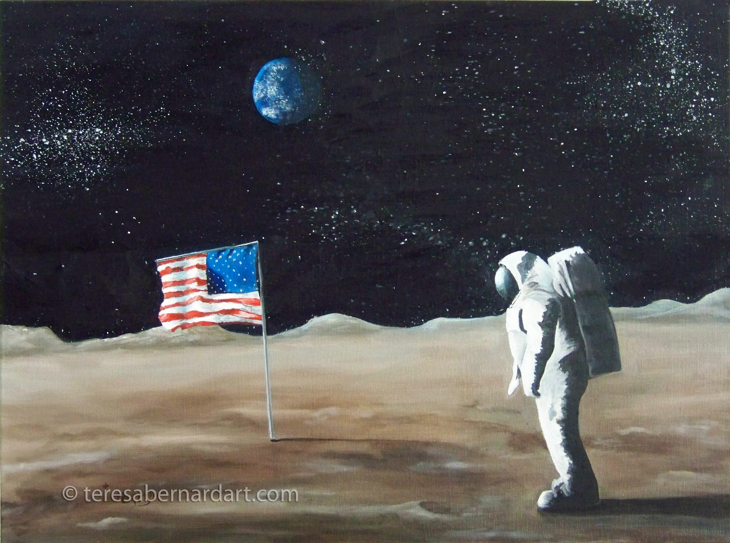 First man on the Moon. First man on the Moon 1969. Картины с луной известных художников. Neil Armstrong walked on the Moon in.