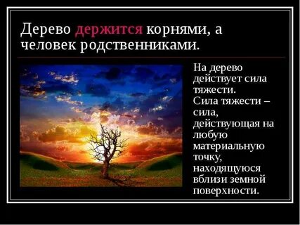 Дерево сильно корнями а человек друзьями