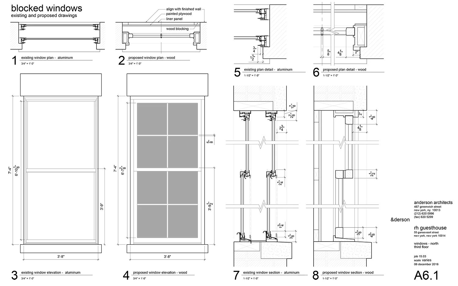 Чертежи Restoration Hardware. X чертеж Restoration Hardware. Window Section. Detail Elevation for the Window.