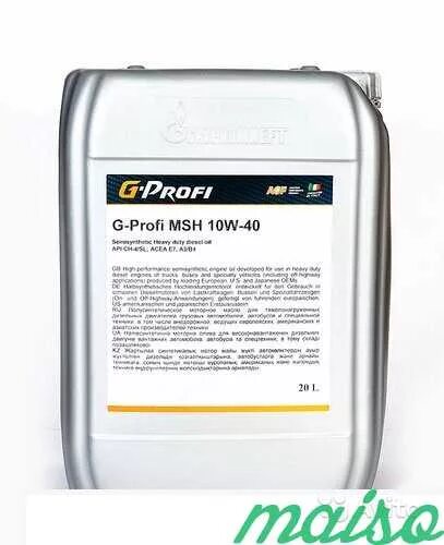 Масло g profi gt. G-Profi MSH 10w-40 (5л). G-Profi MSH 10w-40 205л/179кг. G Profi MSI 10w 40. Моторное масло g-Profi MSI 10w-40 API ci-4/SL 20л.