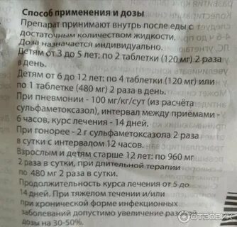 Бисептол при цистите у женщин способ применения